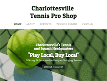 Tablet Screenshot of charlottesvilletennisshop.com